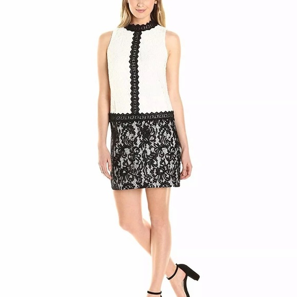 Black Ivory Lace Shift Dress Wedding Shower - Picture 3 of 6